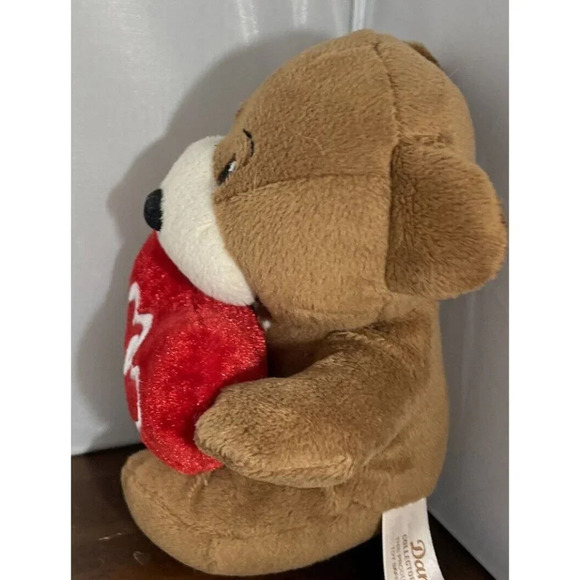 Dan Dee Teddy Bear Brown Heart Valentines Day Stuffed Animal Plush 2011 6” - Picture 4 of 9